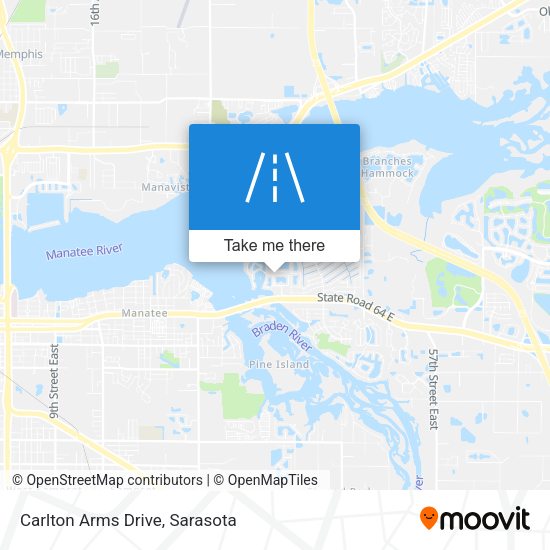 Mapa de Carlton Arms Drive