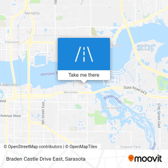 Braden Castle Drive East map