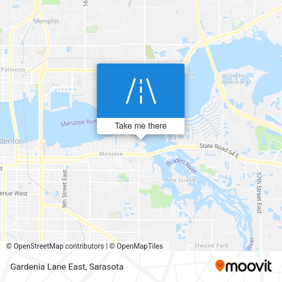 Gardenia Lane East map