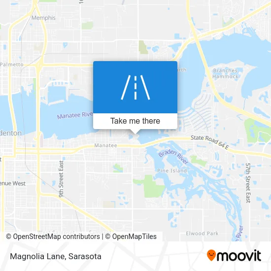 Magnolia Lane map