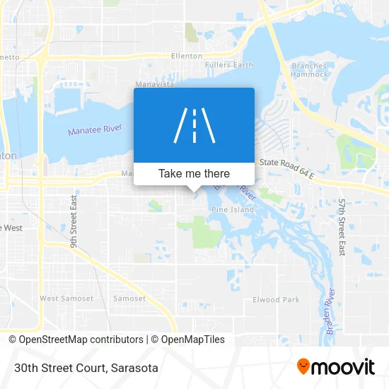 30th Street Court map