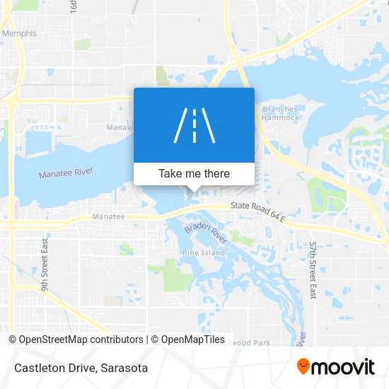 Castleton Drive map