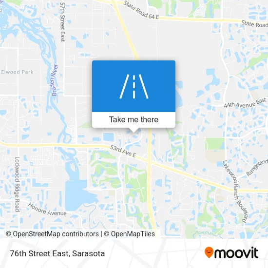 76th Street East map