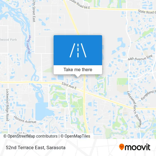 52nd Terrace East map