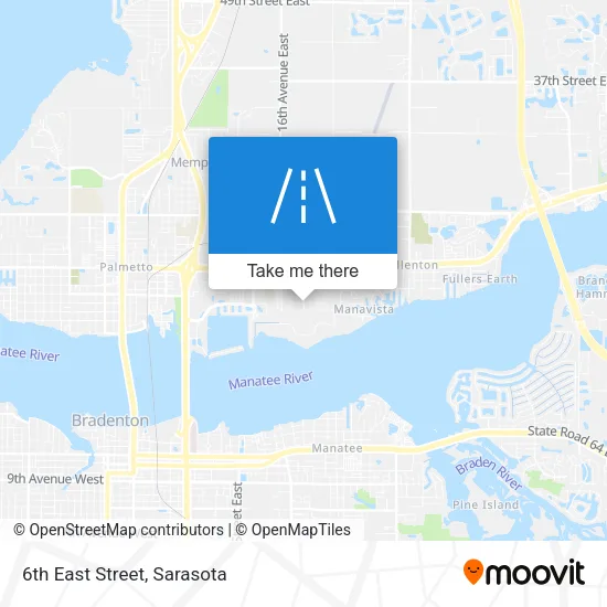 6th East Street map