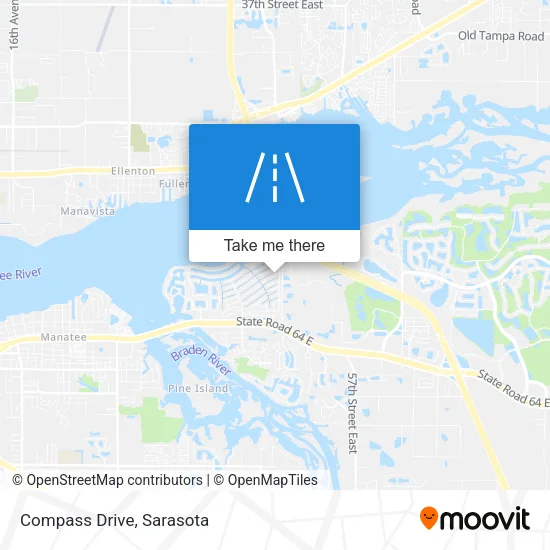Compass Drive map