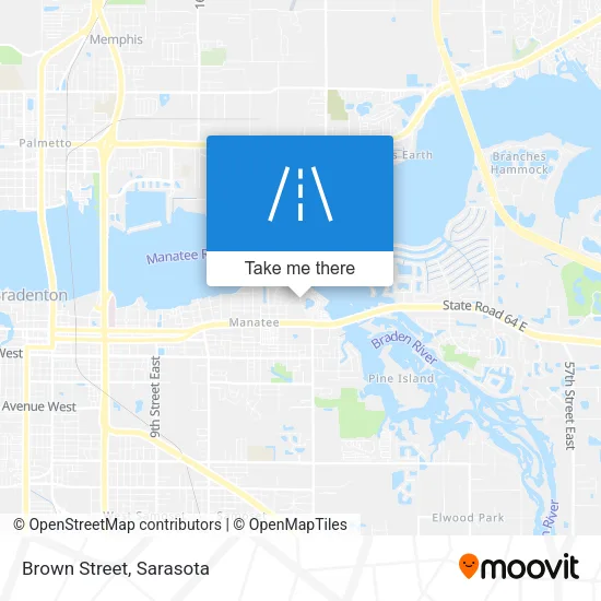 Brown Street map