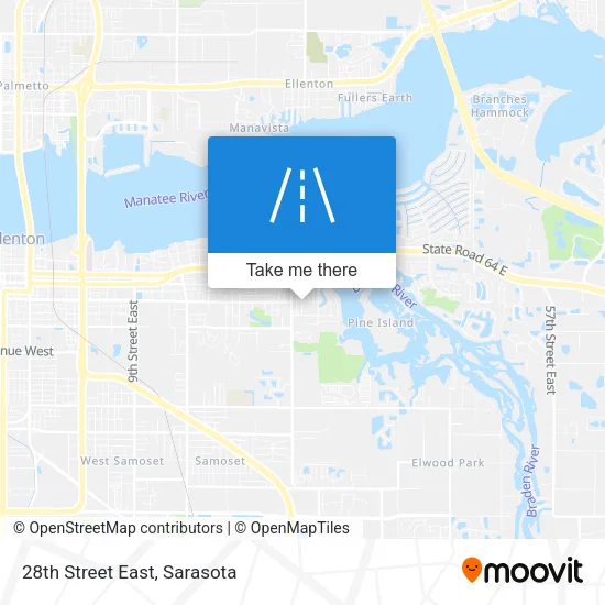 28th Street East map