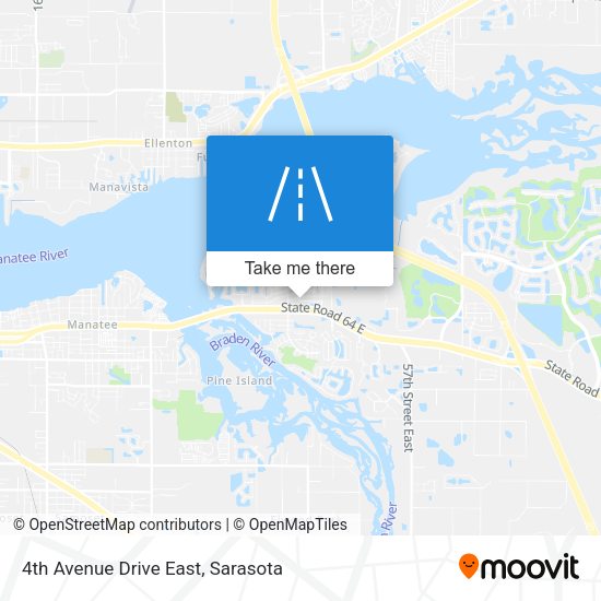 4th Avenue Drive East map