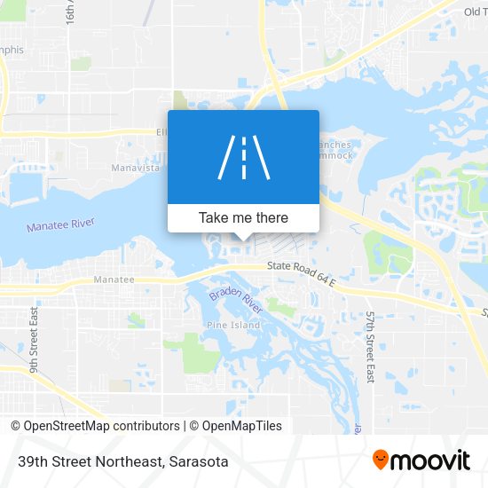39th Street Northeast map