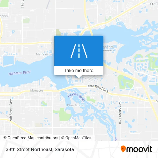 39th Street Northeast map