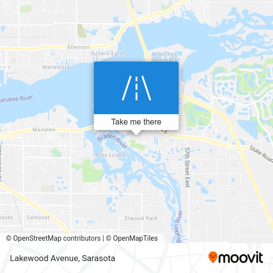Mapa de Lakewood Avenue