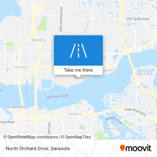 North Orchard Drive map