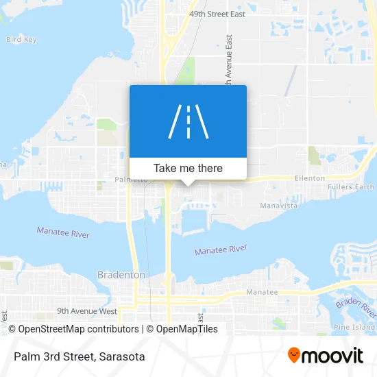 Palm 3rd Street map