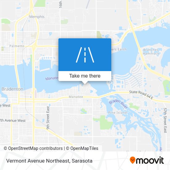 Vermont Avenue Northeast map
