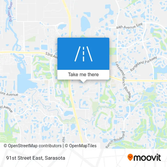91st Street East map