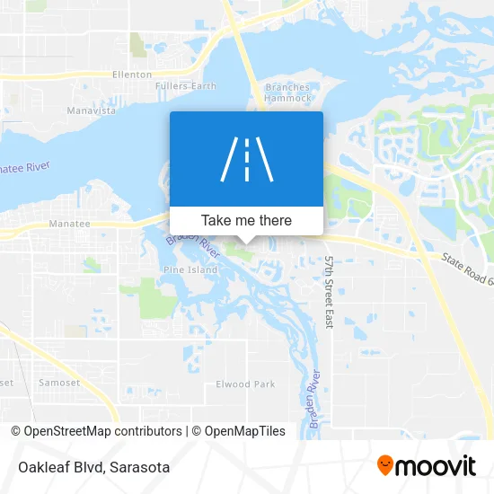 Oakleaf Blvd map