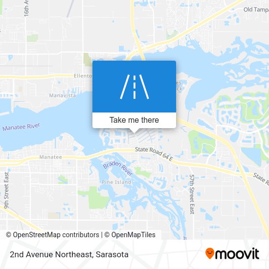 2nd Avenue Northeast map