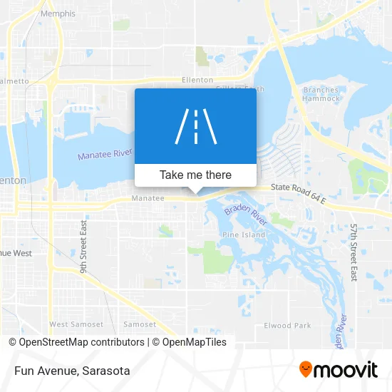 Fun Avenue map