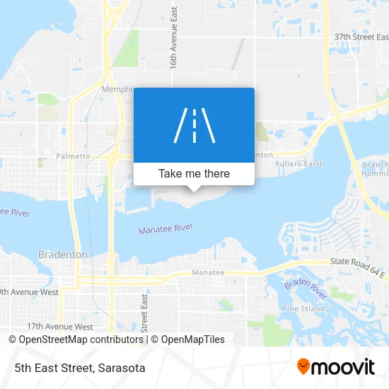 5th East Street map