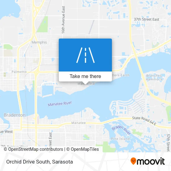 Orchid Drive South map