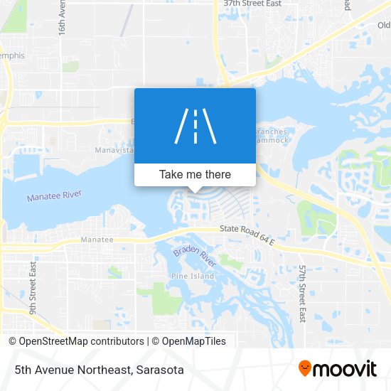 5th Avenue Northeast map
