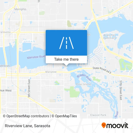 Riverview Lane map