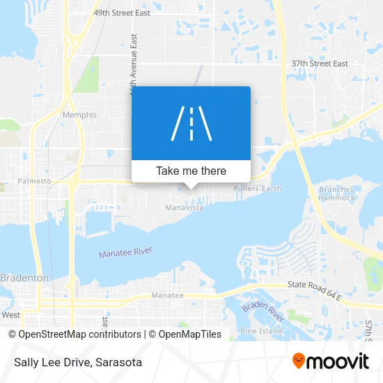 Sally Lee Drive map