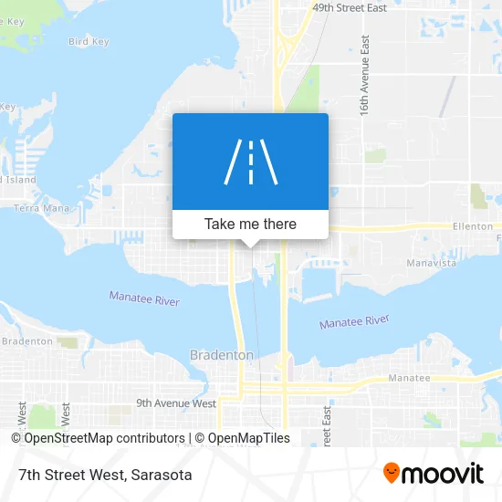 7th Street West map