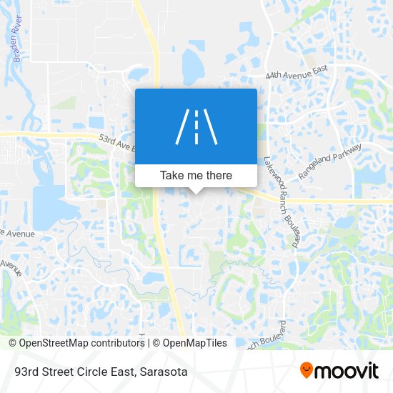 93rd Street Circle East map