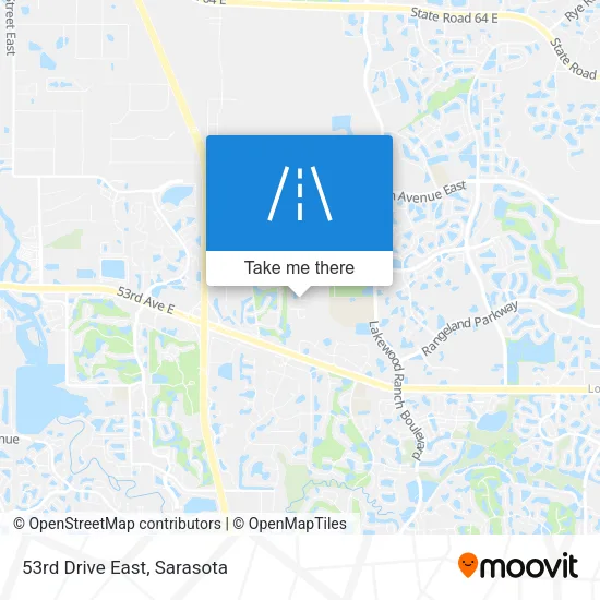 53rd Drive East map