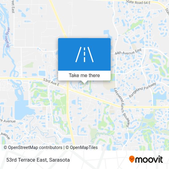 53rd Terrace East map