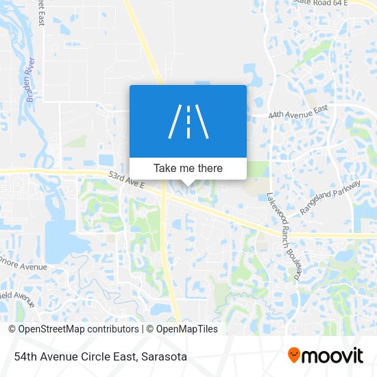 54th Avenue Circle East map