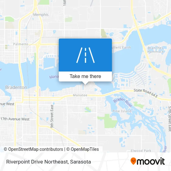 Riverpoint Drive Northeast map