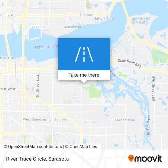 River Trace Circle map