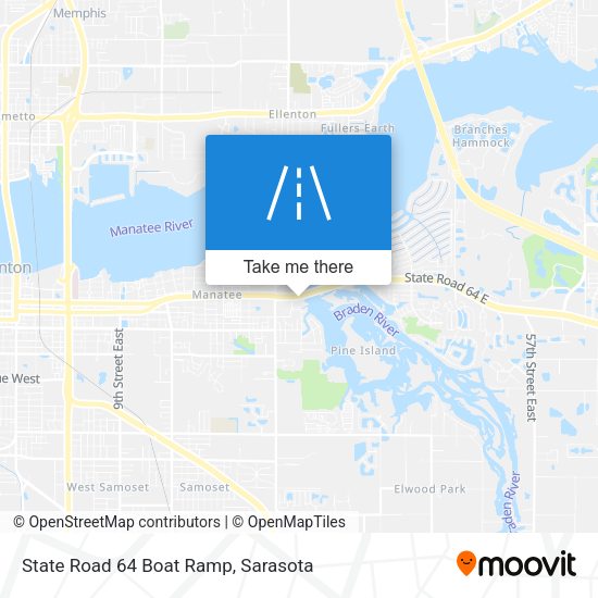 Mapa de State Road 64 Boat Ramp