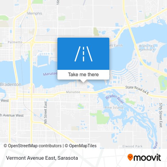 Vermont Avenue East map