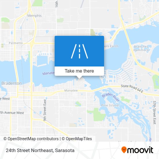 24th Street Northeast map