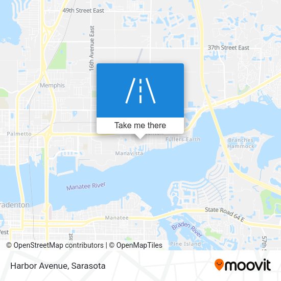 Mapa de Harbor Avenue