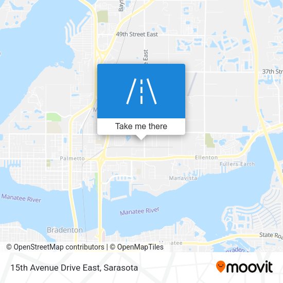 15th Avenue Drive East map