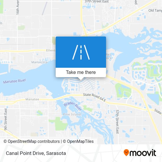 Mapa de Canal Point Drive
