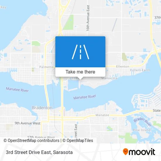3rd Street Drive East map