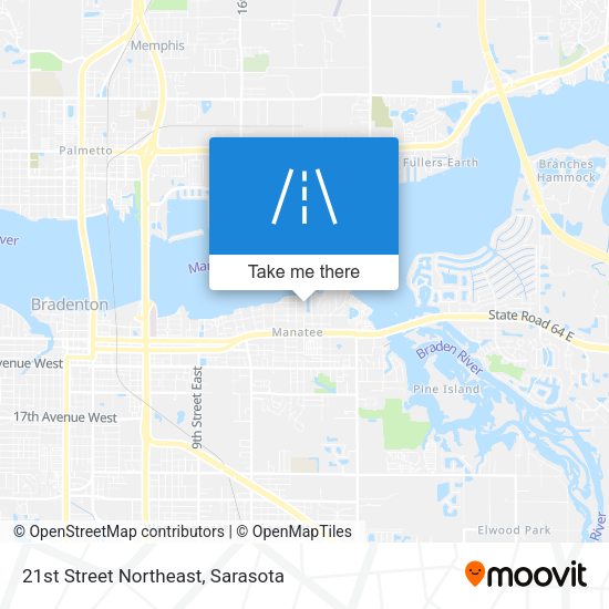 Mapa de 21st Street Northeast