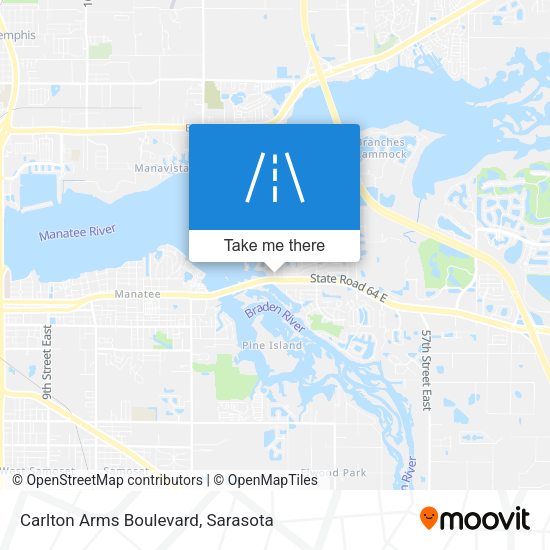 Carlton Arms Boulevard map