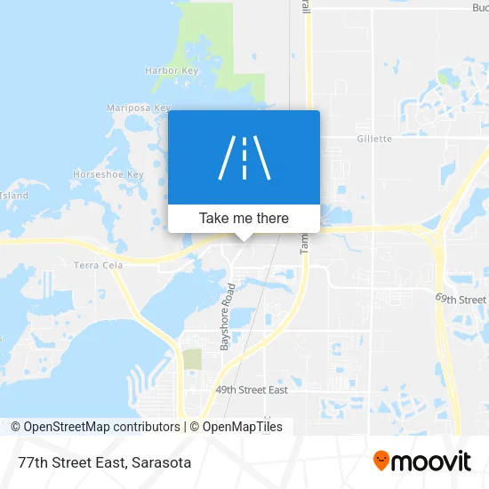 77th Street East map