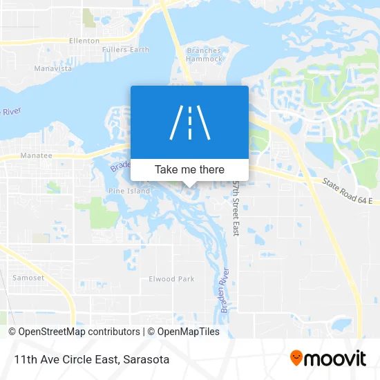 11th Ave Circle East map