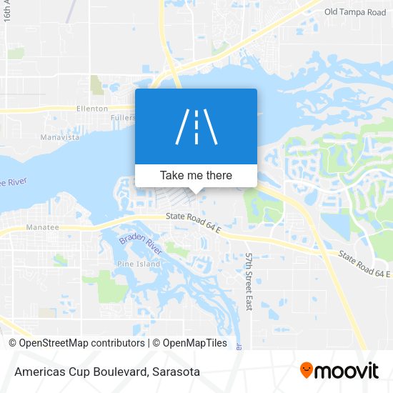 Americas Cup Boulevard map