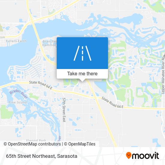 65th Street Northeast map