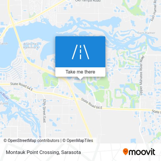 Montauk Point Crossing map