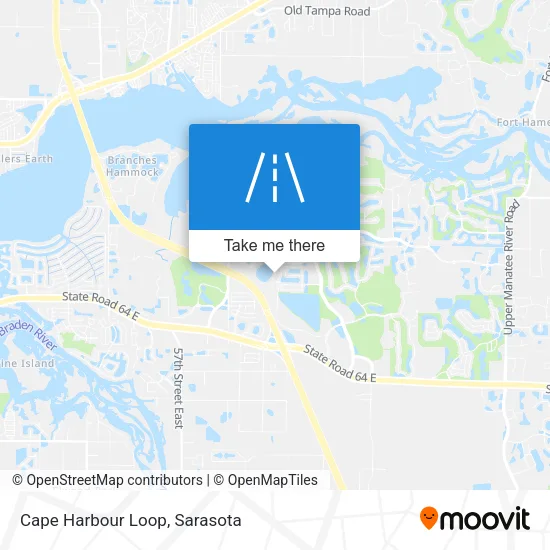 Cape Harbour Loop map